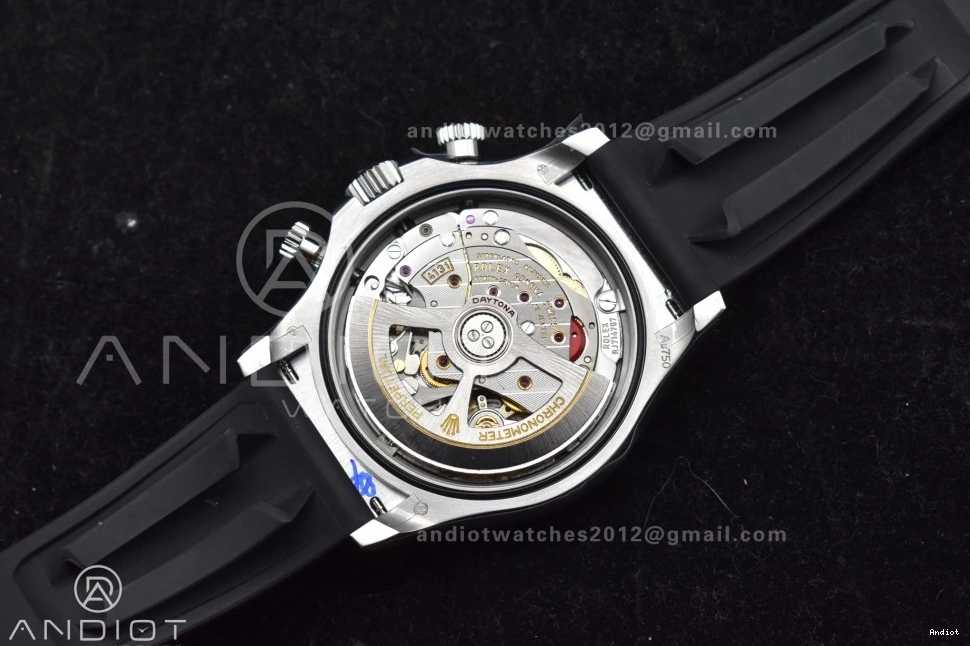 Best Oysterflex 1:1 (Weighted) SH4131 Diamonds Strap Edition 126519 Silver Black Dial on Daytona V6 QF 0301